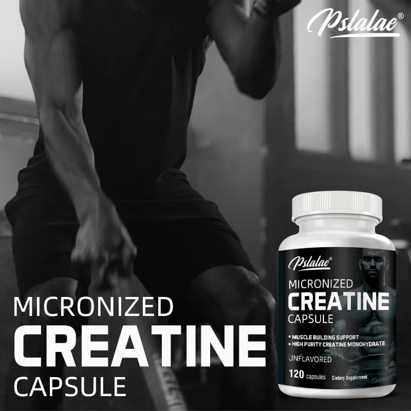 Micronized Creatine Powder (5000 Mg) Creatine Monohydrate Powder Unflavored Ketogenic Friendly Non-GMO 120 Capsules — image 5