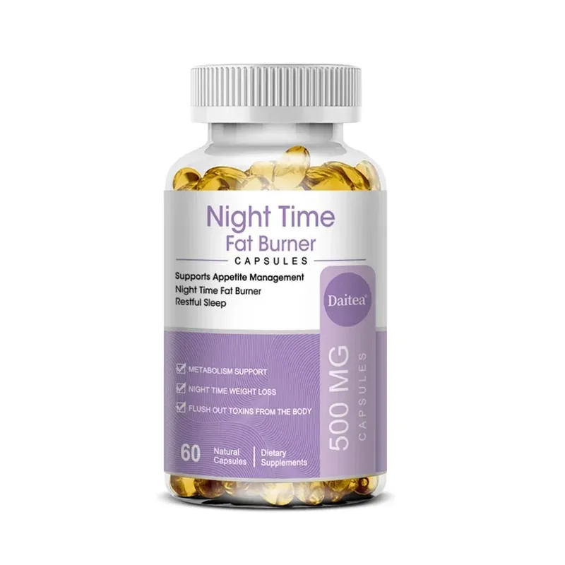Nighttime Fat Burner Sleep Supplement and Appetite Suppressant for Men and Women - Metabolism Detoxification