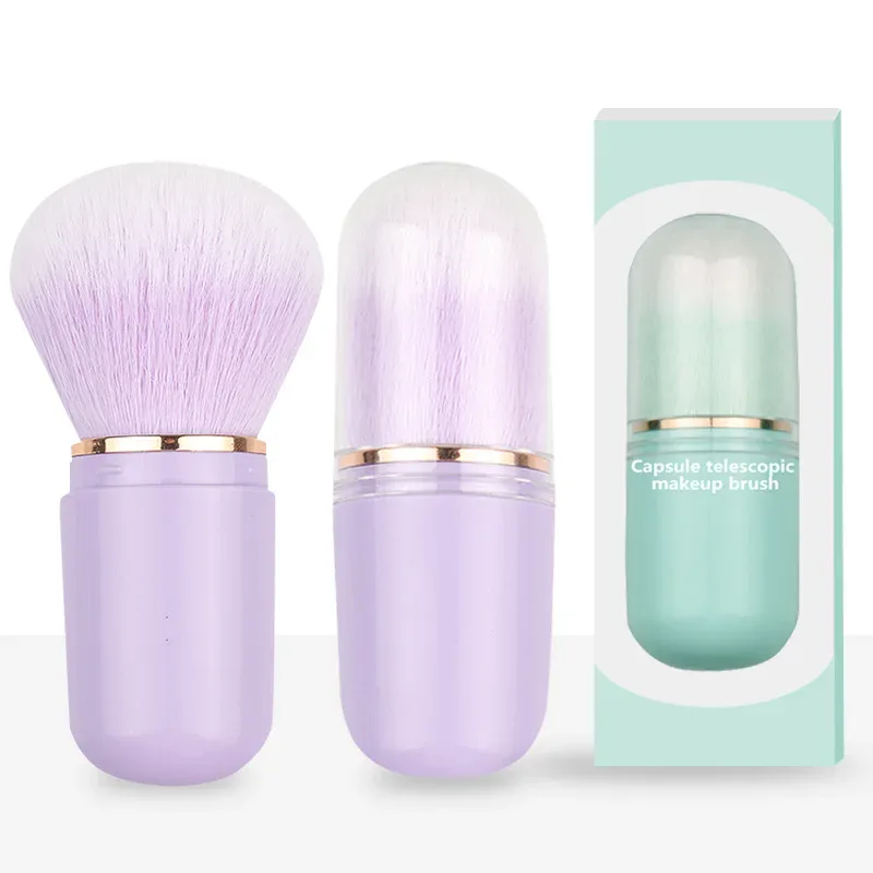 Single Makeup Tools Portable Mini Makeup Brushes Retractable Beauty Tools Loose Powder Brush Blush Brush Makeup Brushes