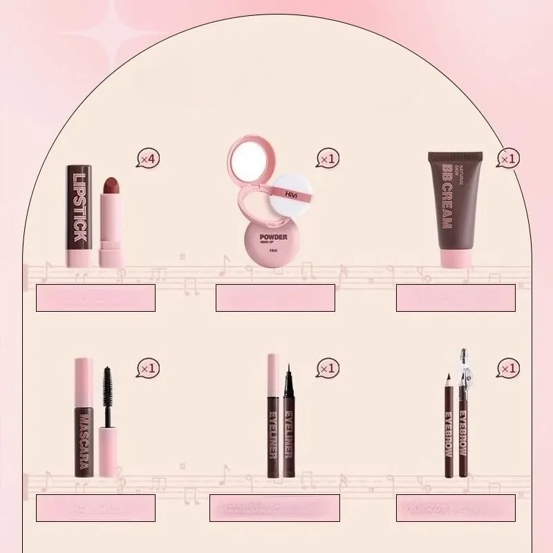 Trendy 9-Piece Makeup Kit - All-In-One Full Face Makeup Set for Daily Looks & Gifting — image 6