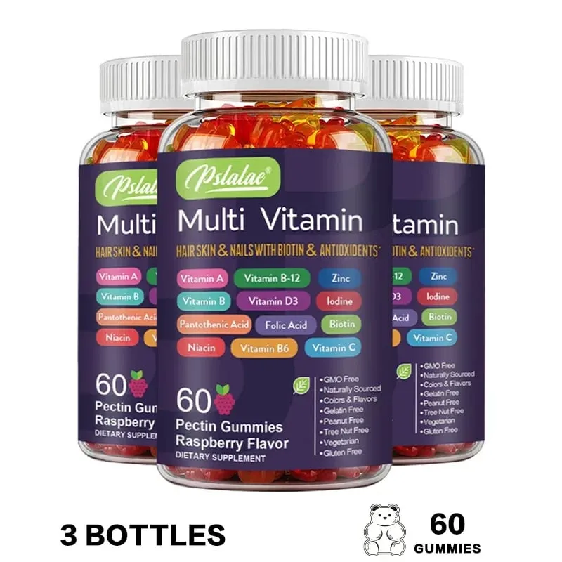 Multivitamin Gummies - with Vitamins and Minerals - Enhances Energy Levels Immune Support AntioxidantSupplements