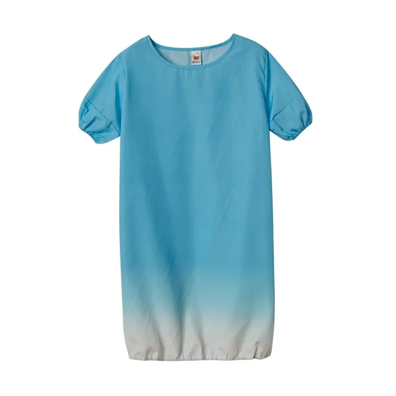 Ropa de mujer de gran tamaño, nuevo producto transfronterizo europeo y americano, nuevo vestido informal degradado, 2024
