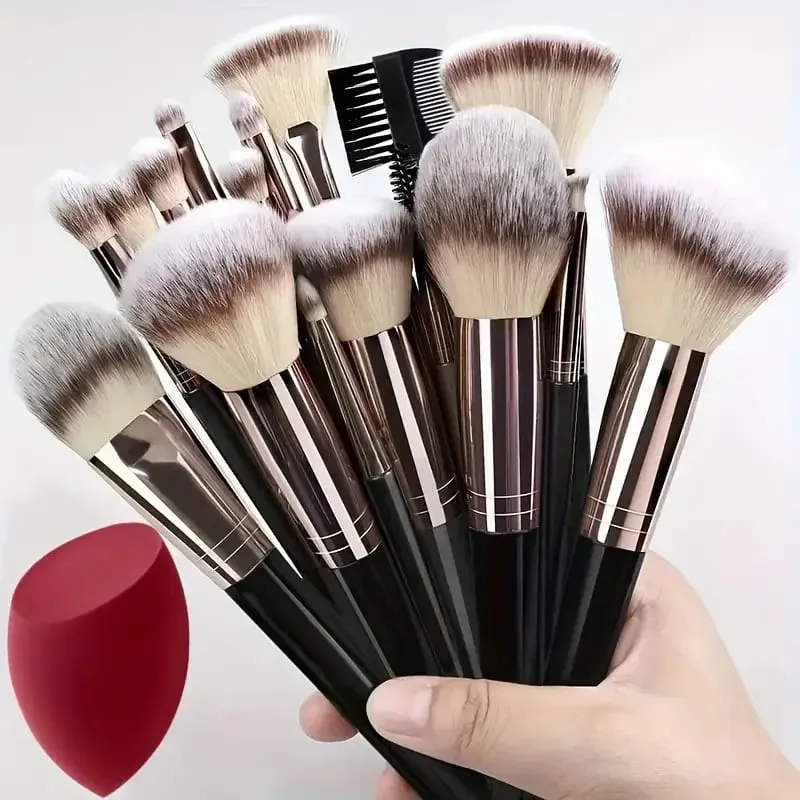 NEW 3-20PCS Makeup Brushes Set Eye Shadow Foundation Concealer Blending Blush Brush Soft Fluffy Women Beauty Tool Christmas Gift — image 1
