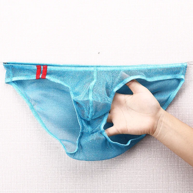 Herren-Unterwäsche-Slips, ultradünn, atmungsaktives Mesh-Höschen mit niedrigem Bund — image 12