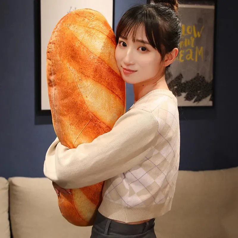 Wholesale Giant Bread Plush Long Pillow Toy Soft Funny Simulation Food Toy Creative Cushion Birthday Present Christmas Gift
