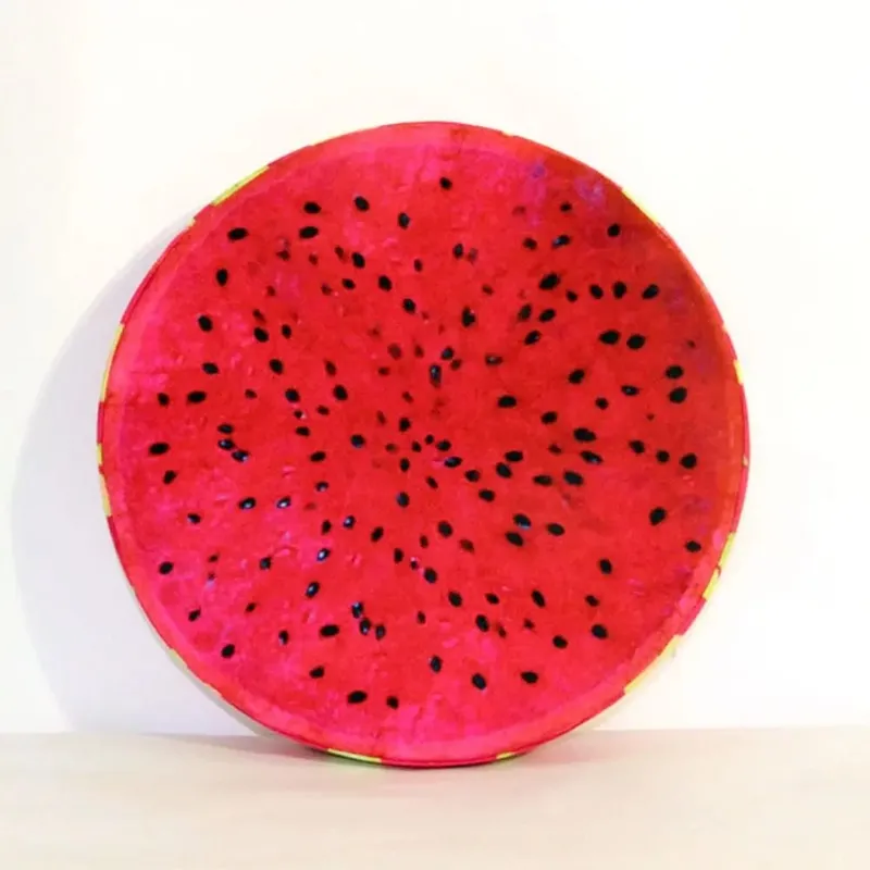 Soft Comfortable Funny Sofa Pillow Garden Dining Outdoor Seat Pads Round Pillow Fruit Seat Pads Chair Cushions