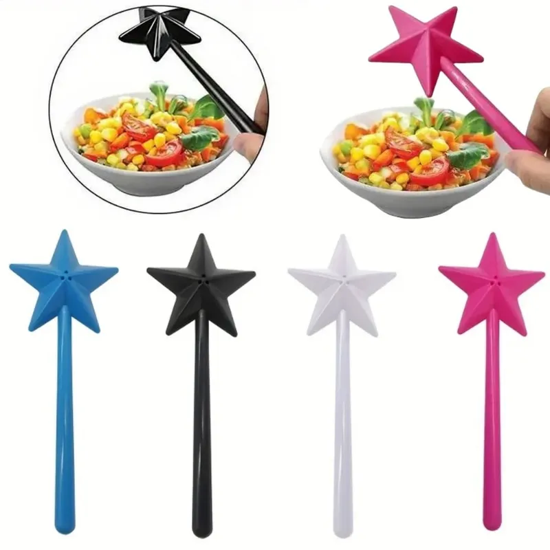 Bacchetta magica ricaricabile con stella portatile, dispenser per spezie, sale e pepe, set da cucina, forniture per barbecue, regali per feste di Halloween