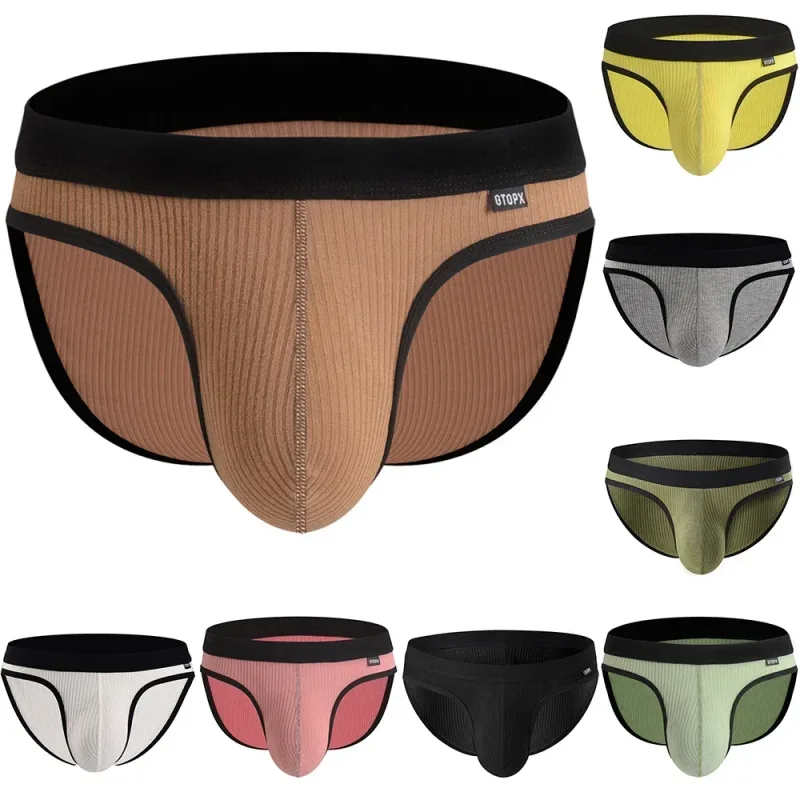 Men's Sexy Briefs Male Pouch U Convex Underwear Modal Soft Brief Absorbent Elastic Shorts Breathable Underpants MU094 — image 20