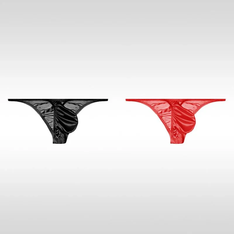 Men's Underwear Ice Silk Low Rise Sexy Bikini Briefs