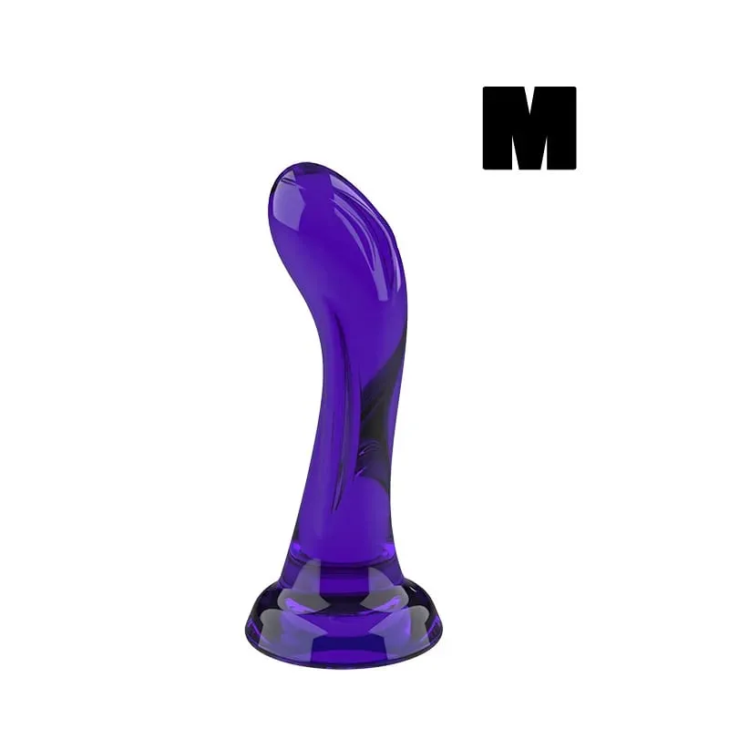 Curved Realistic Dildo with Strong Suction Cup Soft Flexible G-Spot Sex Toy for Women Men Black Purple Clear Lifelike Dillo