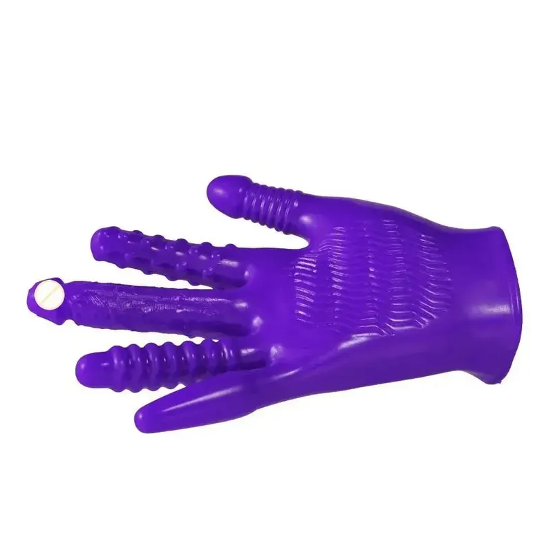 Pięć palców masturbatory rękawiczki erotyczne wibrator dla kobiet Dildo punkt G stymulator łechtaczki produkty erotyczne masaż pochwy lesbijka zabawka — image 8