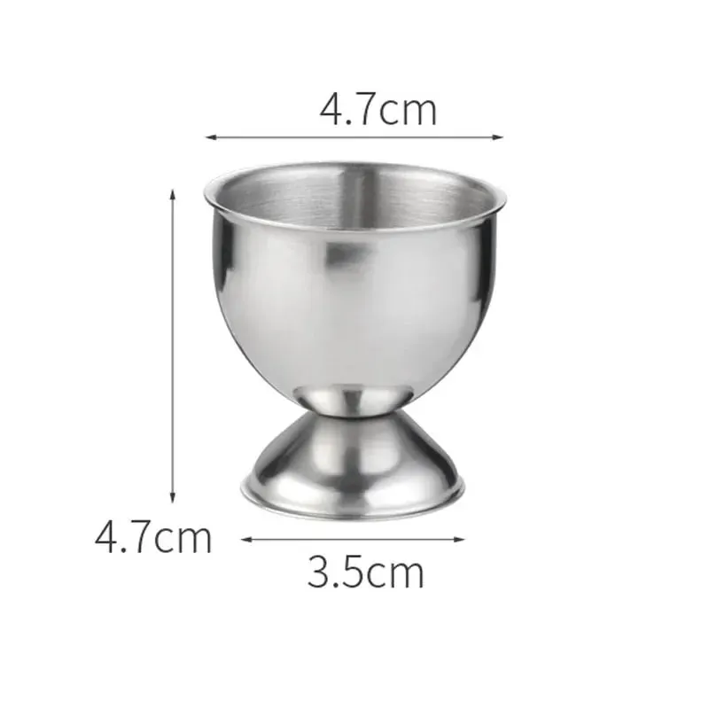 4pcs Stainless Steel Boiled Egg Cups Stand Rack Eggs Holder Kitchen Breakfast Cooking Tool Holder Cooking Tool Kitchen Gadgets