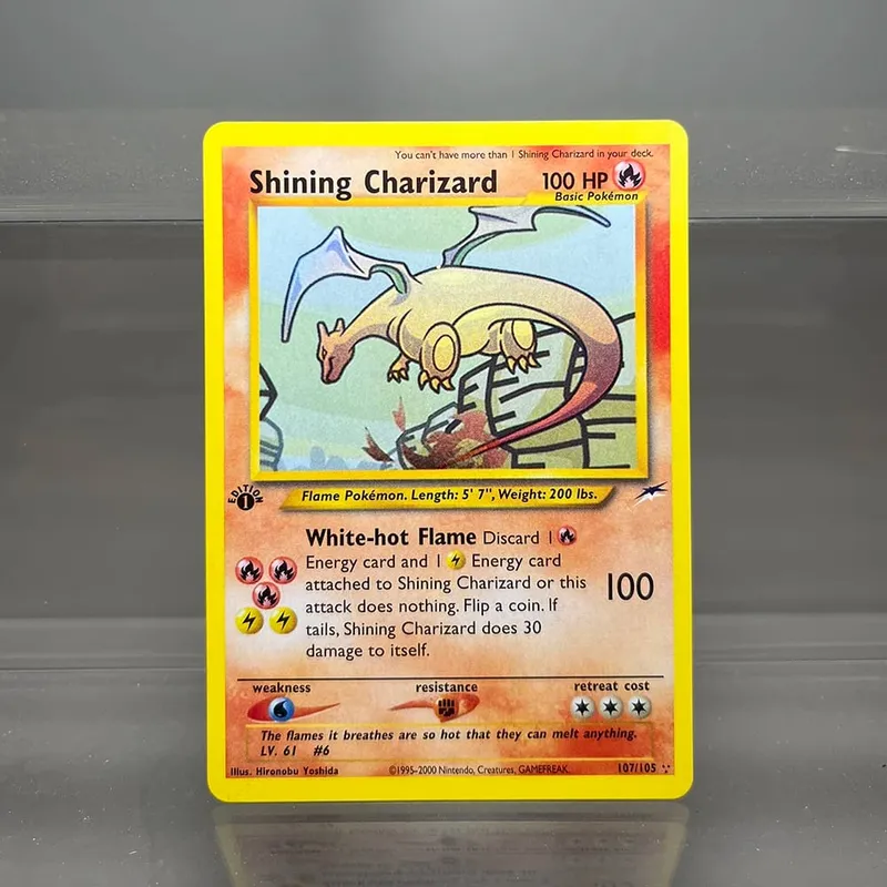 PKM Single Cards 1st Edition 1996 Raichu Charizard Dragonite PTCG Foil Cards Game Collection PKM Proxy Cards