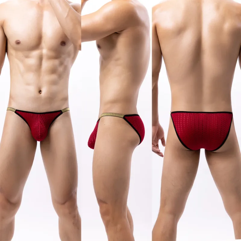 Cuecas masculinas para levantamento de bunda, bolsa de apoio, design confortável, roupa íntima diária macia para homens, disponível em 5 cores S-XL