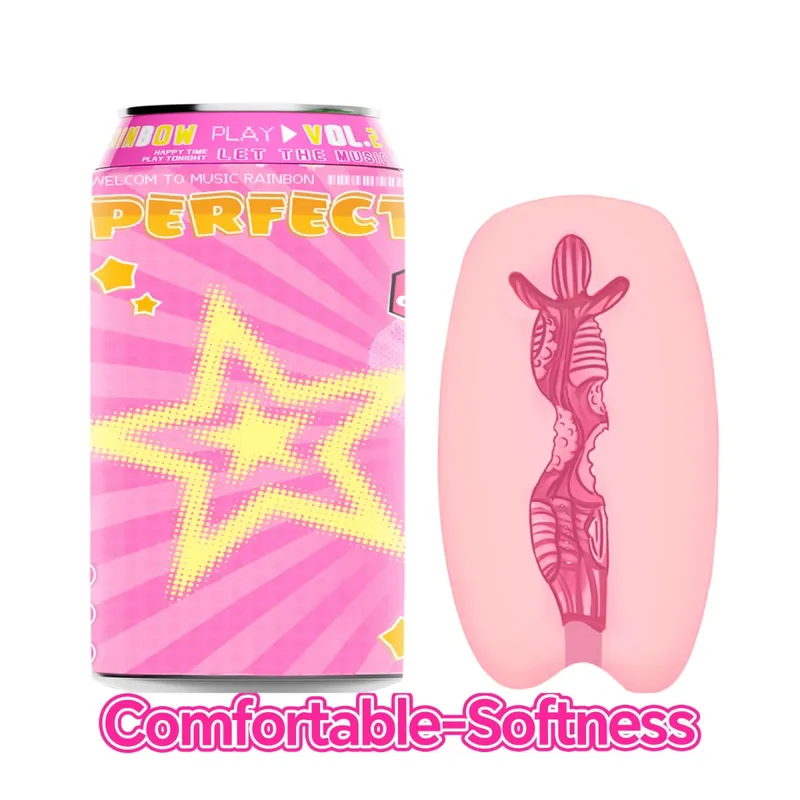 YUU Sex Toys Male Hidden Canned Masturbation Cup VER.2 Soft STPE Artificial Pocket Pussy Masturbators for Men Onahole 7 Colors