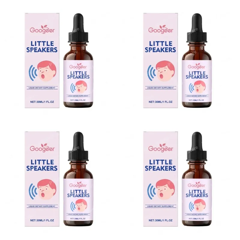 مكمل سائل Googeer Little المتحدثون بفيتامين B12 D3 زيوليت للغة التعبير اللفظي ودعم التركيز للأطفال 30 مل