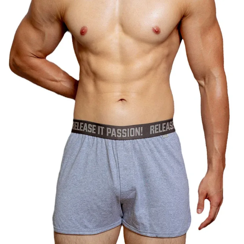 Man's Underwear Panties Men's Shorts Cotton Underwear Boxers Solid Loose Cuecas Masculinas Home Boxershorts Ropa Interior Hombre — image 2