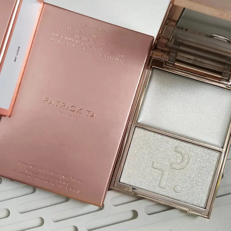 Patrick 2 in 1 Cream & Powder Blush Palette Dual Cheek Blush Duo Lasting Natural Brightening TA Makeup Cosmetics She's That Girl