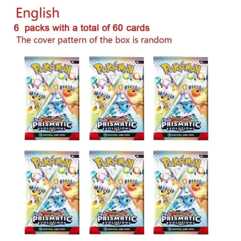 360Pcs/Box 10Cards/PACK English Pokémon Card Prismatic Evolutions English Booster Battle Transaction Card Gifts