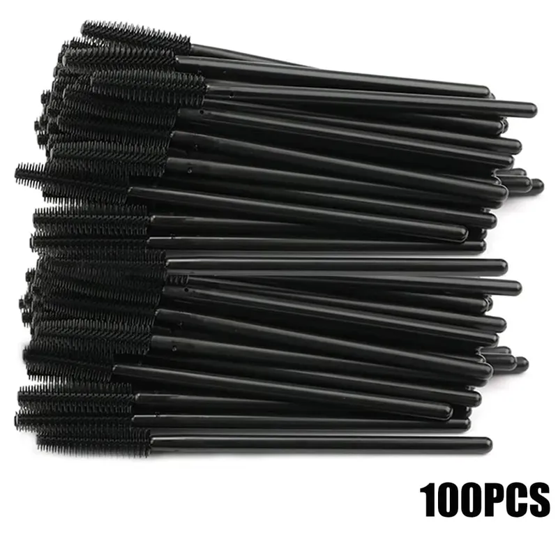 50/100PCS Eyelash Brush Silicone Eyelashes Brushes Mascara Wands Applicators Kits For Lash Extension Eyebrows Makeup Tool