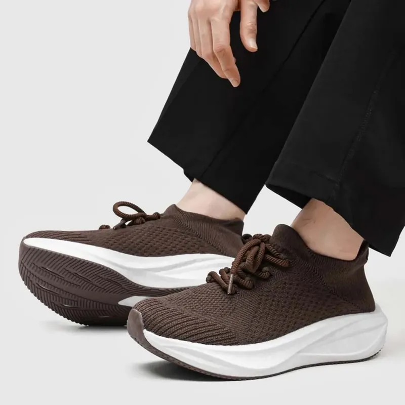Men Women Summer Mesh Walking Shoes Breathable Lightweight Sock Sneakers Casual Sports Shoes Large Size Couple Style