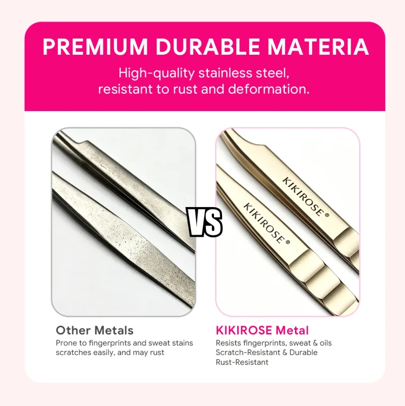 Precision Lash Applicator Tweezers for Eyelash Extension Cluster Lashes False Eyelash Stainless Steel Salon Makeup Tool