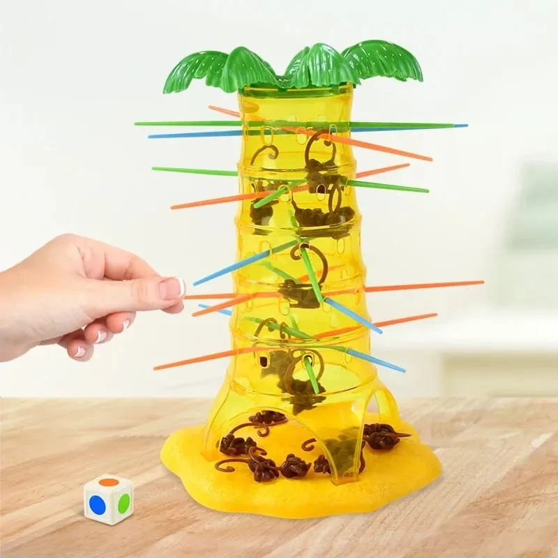 Multiplayer Tabletop Games Rolling Climbing Monkeys Interesting Intelligence Toys Parent-Child Interactive Board Game for Kids