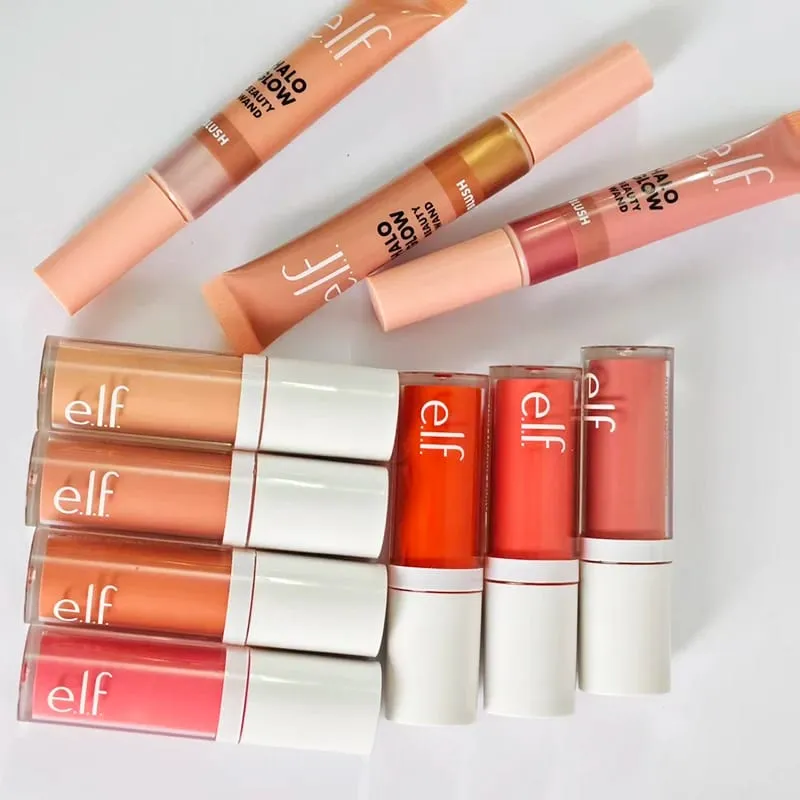 Elf Water Sensitive and Lightweight Texture Liquid Blush Moisturizing Pre Makeup Glimmer Cream Blusher Putty Blush Products — image 4