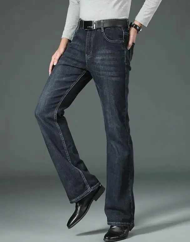Men's Flared Jeans Loose Men Big-Leg Jeans Men Flared Pants Boot Cut Leg Designer Classic Jeans Multiple Styles Size 28-40
