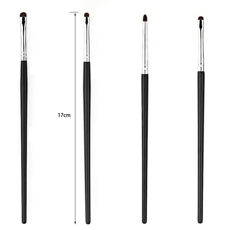 Small Angle Precise Detail Eyeshadow Brush Soft Horse Hair Eyelid Highlighter Lying Silkworm Makeup Brushes Eyes Make Up Tools — image 6