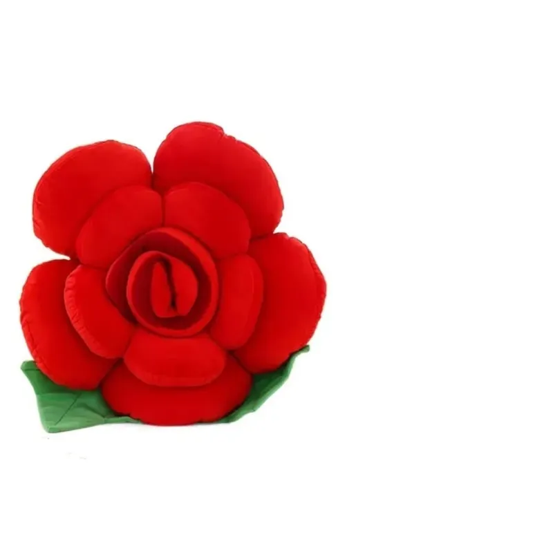 New Large Rose Shaped Pillow Simulated Plush Sofa Flower Cushion Colorful Car Interior Cushion Home Decor