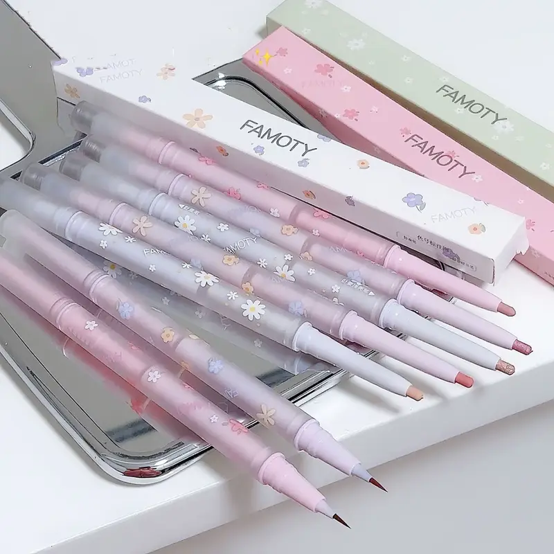 Double Head Aegyo Sal Eyeliner Liquid Down To Shadow Pencil Eye Highlighting Eyeshadow Stick Natural Big Eye Makeup Gel Pen — image 5