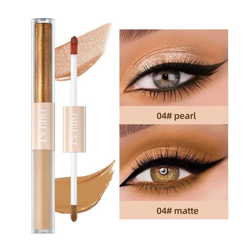 Double End Glitter Matte Eye shadow Stick Pencil Eyeshadow Makeup Waterproof Bicolor Shimmer Cosmetics Beauty Makeup Tool — image 10