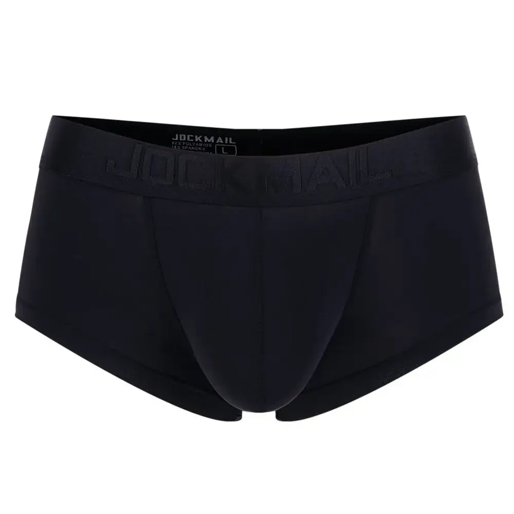 Sexy Ultra-thin Ice Silk Material Men's Underwear Fashion Solid Color Boxer Briefs Summer Cool and Breathable Male Trunks — image 16