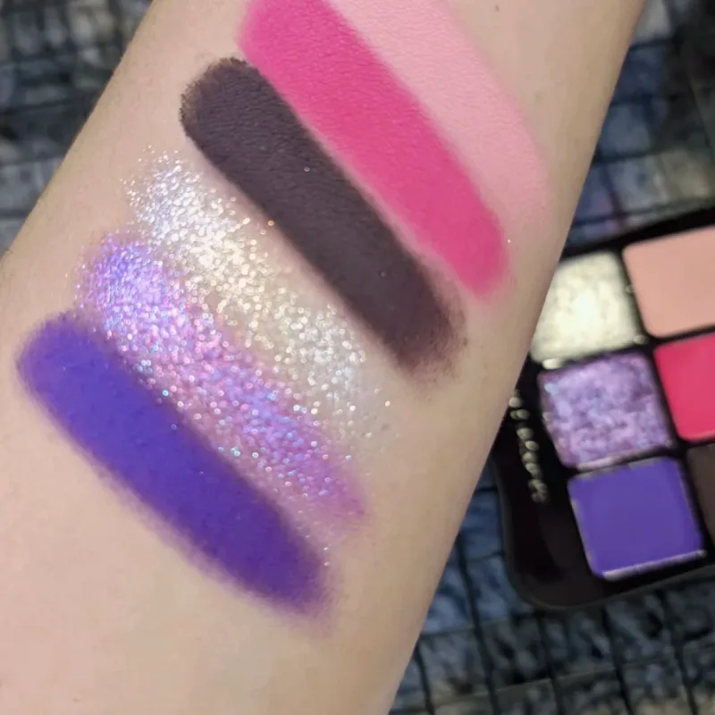 6 Color Eyeshadow Platte Green Matte Chameleon Shimmer Glitter High Pigmentated Eye Shadow Gothic Eyemakeup