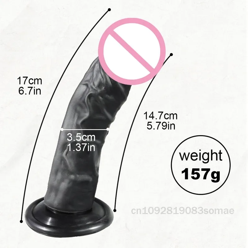 Realistic Dildo for Women Silicone Beginner G-spot Anal Stimulation Dildo with Strong Suction Cup for Adult Sex Toy Masturbator