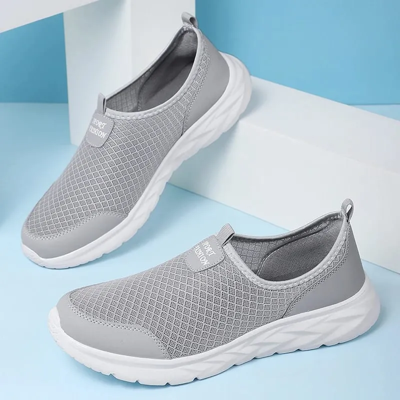 2023 zapatos informales ligeros para hombre, zapatillas informales transpirables antideslizantes para hombre, zapatos planos para caminar al aire libre, talla 40-47