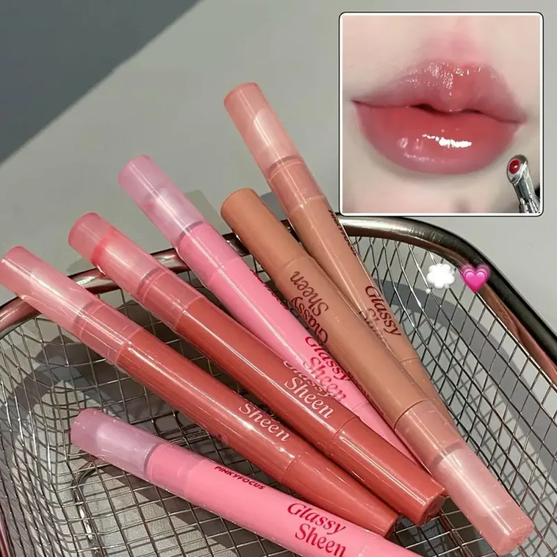 Lip Gloss Vitamin E Lip Serum Hydrating & Plumping Tinted Lip Gloss Moisturizing Lip Balm For Glossy Sheer Smooth Lips