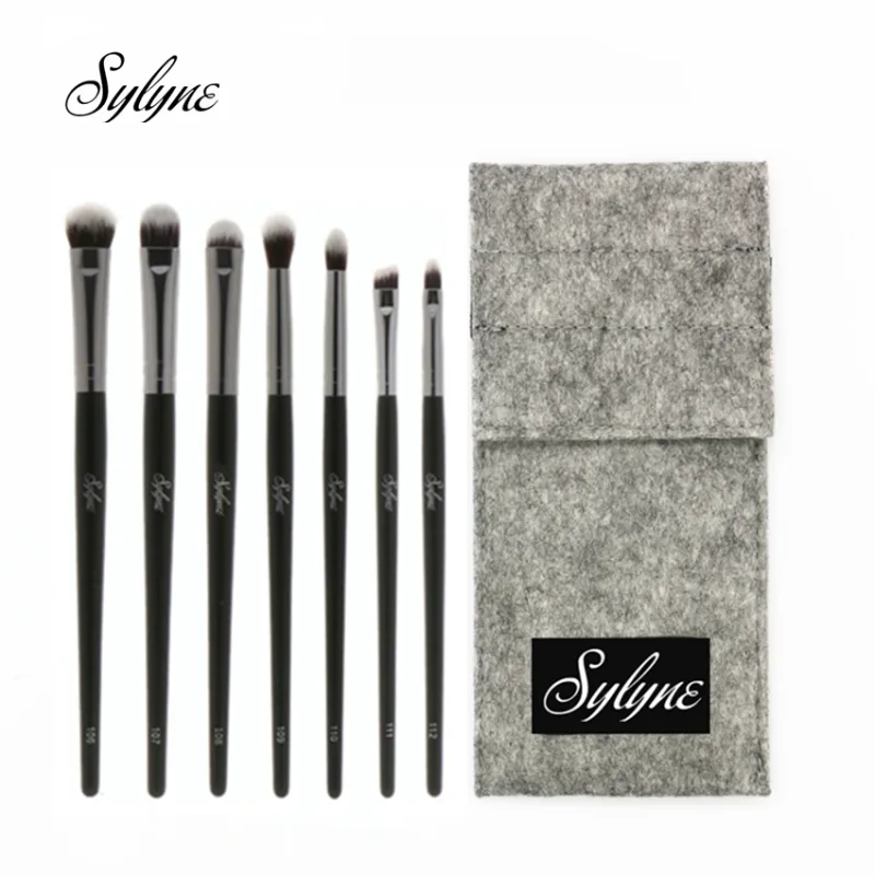 Eyeshadow Makeup Brush Set 7pcs Blending Eyebrow Complete Eye Shadow Professional Make Up Brushes Kit With Bag