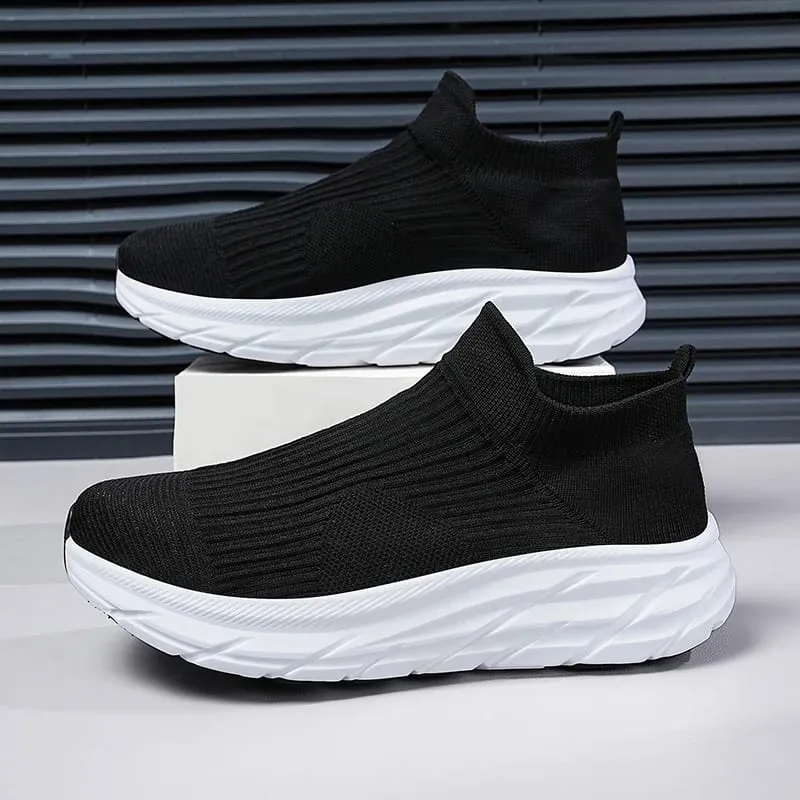 Men's Running Shoes Lightweight Breathable Mesh Elastic Comfortable Durable Fashion Casual Hot Selling Sports Sneakers