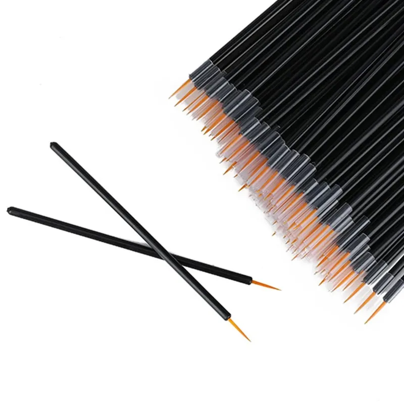 50/100pcs Eyeliner Brushes Eyelash Eyeshadow Applicator For Nail Art Painting Pen Tool Eye Lash Wands Makeup Accessories