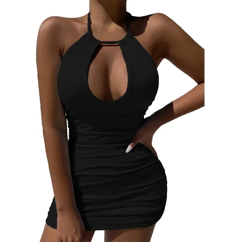 Amazon summer new independent station Tiktok cross-border foreign trade women's halter dress