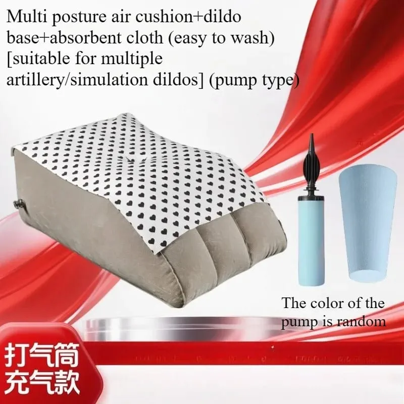 Simulated dildo soft meat electric silicone fake penis fake cow cow sex toy inflatable multi posture air cushion liberates hands
