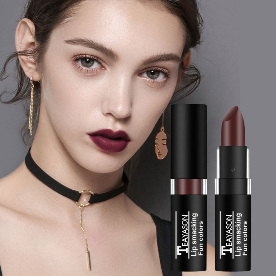 12 Color Waterproof Lasting Sexy Red Lipstick Matte Lipstick Cosmetics Lip Gloss Waterproof Long-lasting