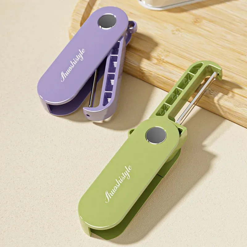 Folding storage kitchen household peeler outdoor portable stainless steel fruit planer peeler — image 1