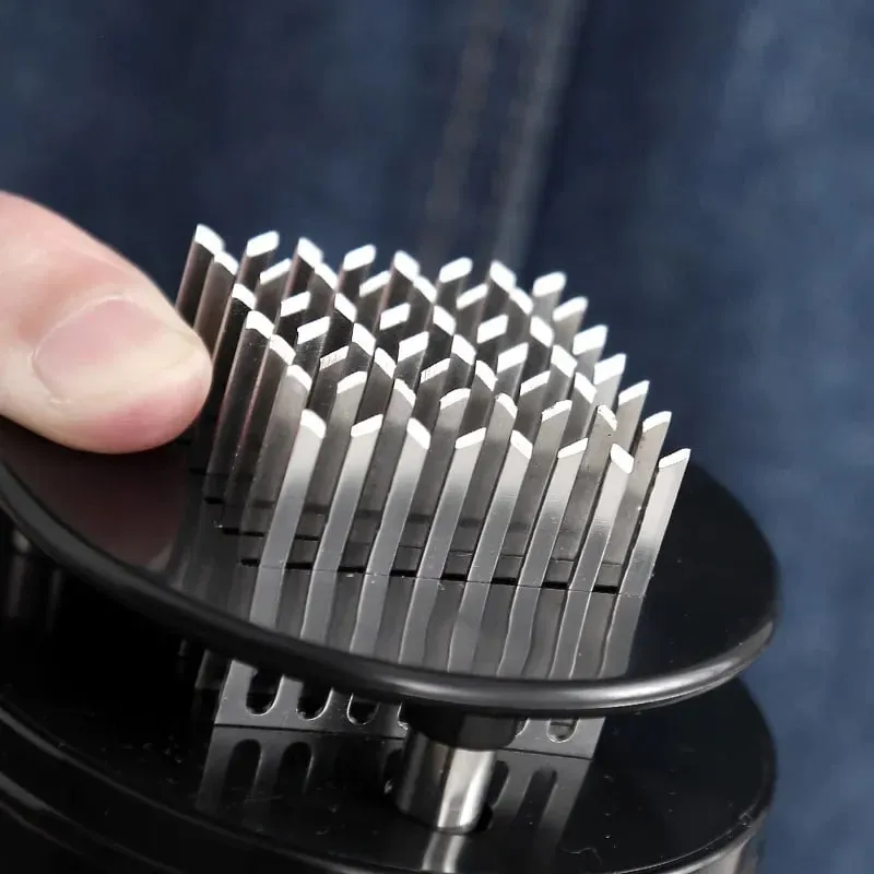 56 Blades Needle Meat Tenderizer Stainless Steel Meat Beaf Steak Mallet Meat Tenderizer Portable Hammer Pounder Cooking Tools — image 4