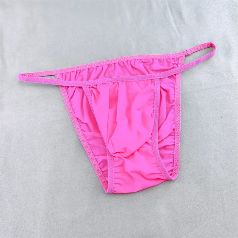 Solid Color Briefs Men Underwear Ultra Thin U Pouch Panties Low Waist Seamless Quick Dry Briefs for Daily Wear — image 7
