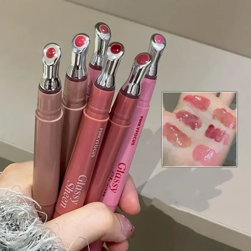 Lip Gloss Vitamin E Lip Serum Hydrating & Plumping Tinted Lip Gloss Moisturizing Lip Balm For Glossy Sheer Smooth Lips