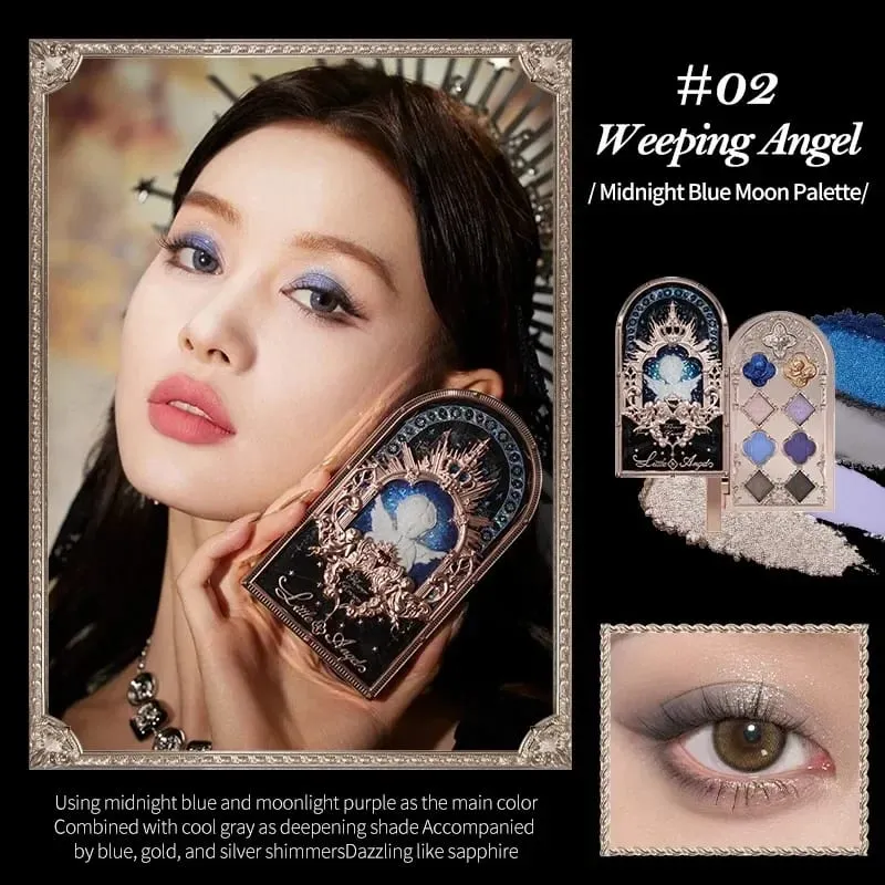 Flower Knows Make Up Kit Cosmetics Full Set Strawberry Rococo Palette Little Angel Highlighter Matte Lipstick 4Pcs Kit