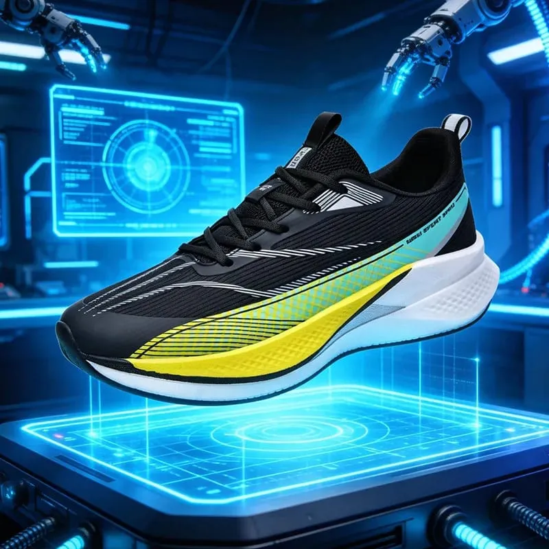 Men Marathon White Running Shoes Speciality Sports Breathable Sneakers Cushion Racing Jogging Outdoor Tennis Athletic Trainers